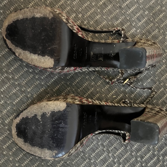 Prada Houndstooth Sling-Back Heels - Picture 3 of 5